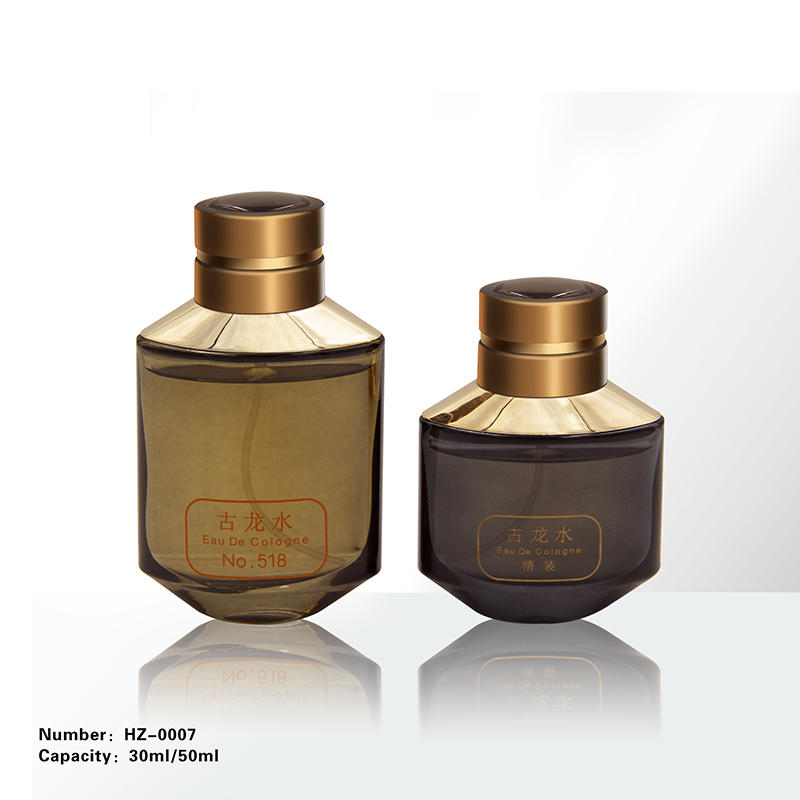 HZ-0007 30ml/50ml sarin cap perfume glass bottle